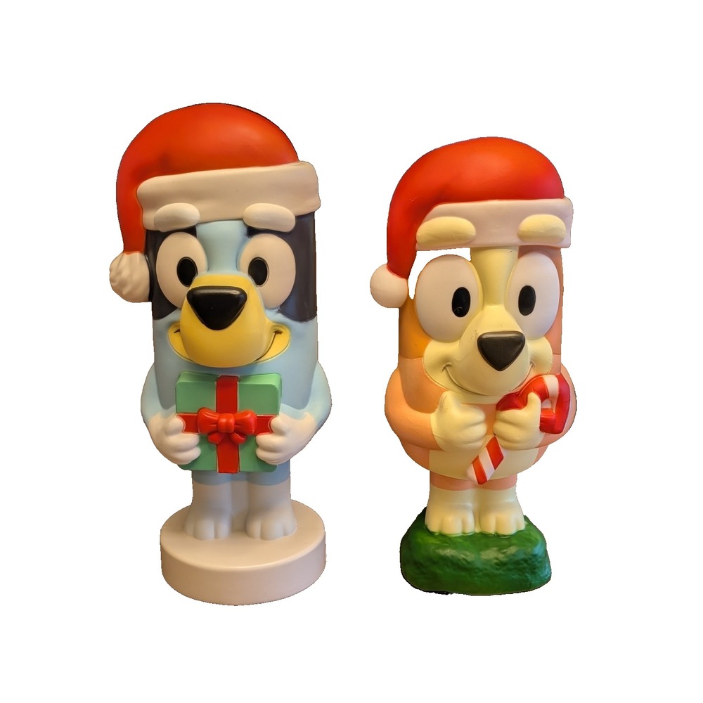 Bluey & Bingo Set Christmas LED Blow Molds Indoor/Outdoor Holiday Decoration